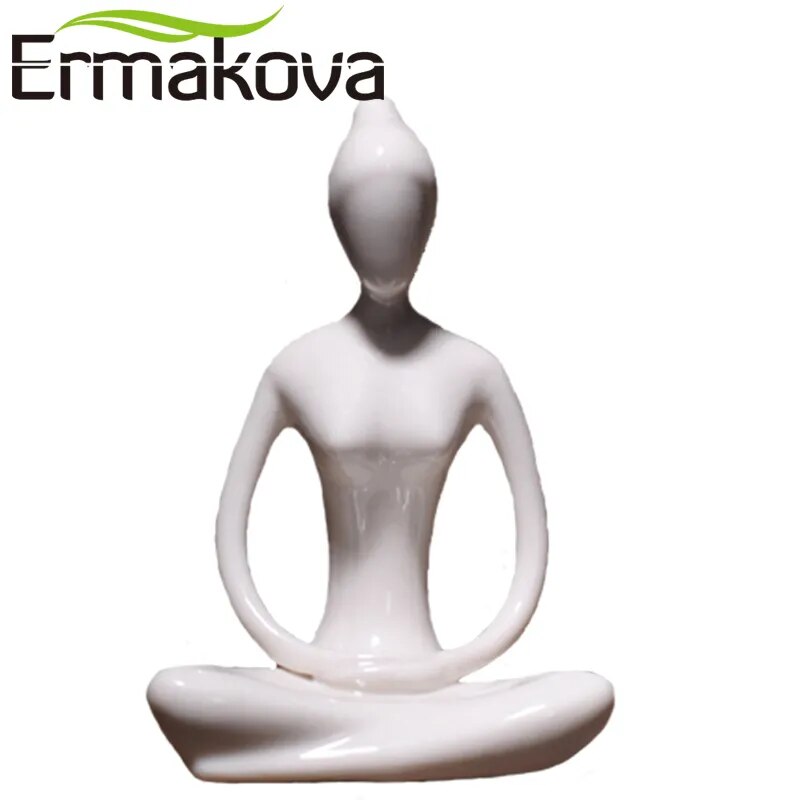 Statuette de Yoga en Céramique