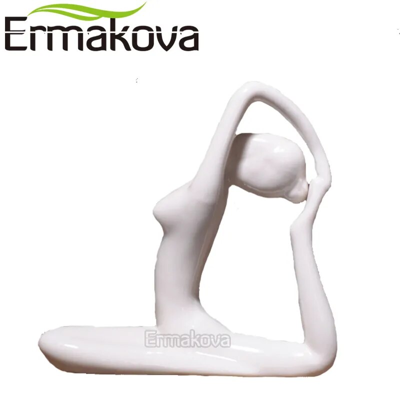 Statuette de Yoga en Céramique