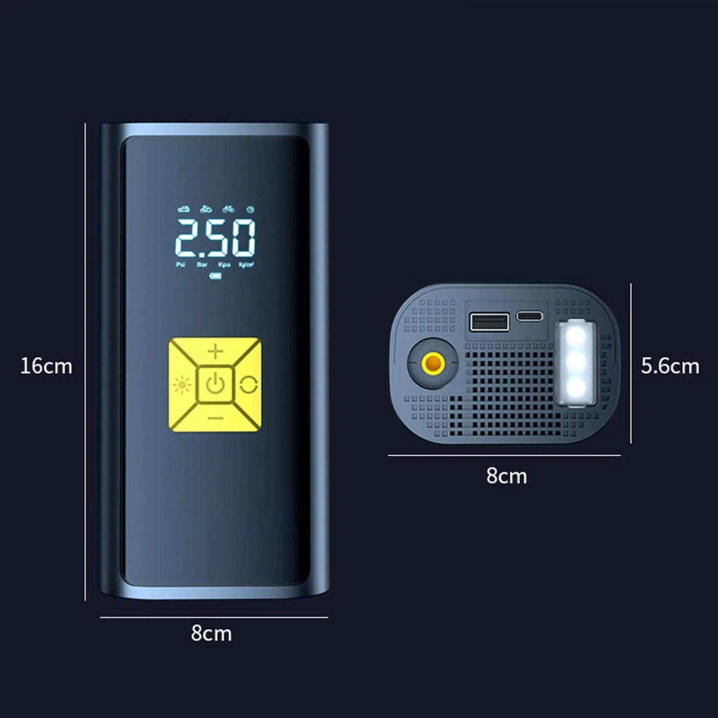 Compresseur d'air sans fil 6000mah