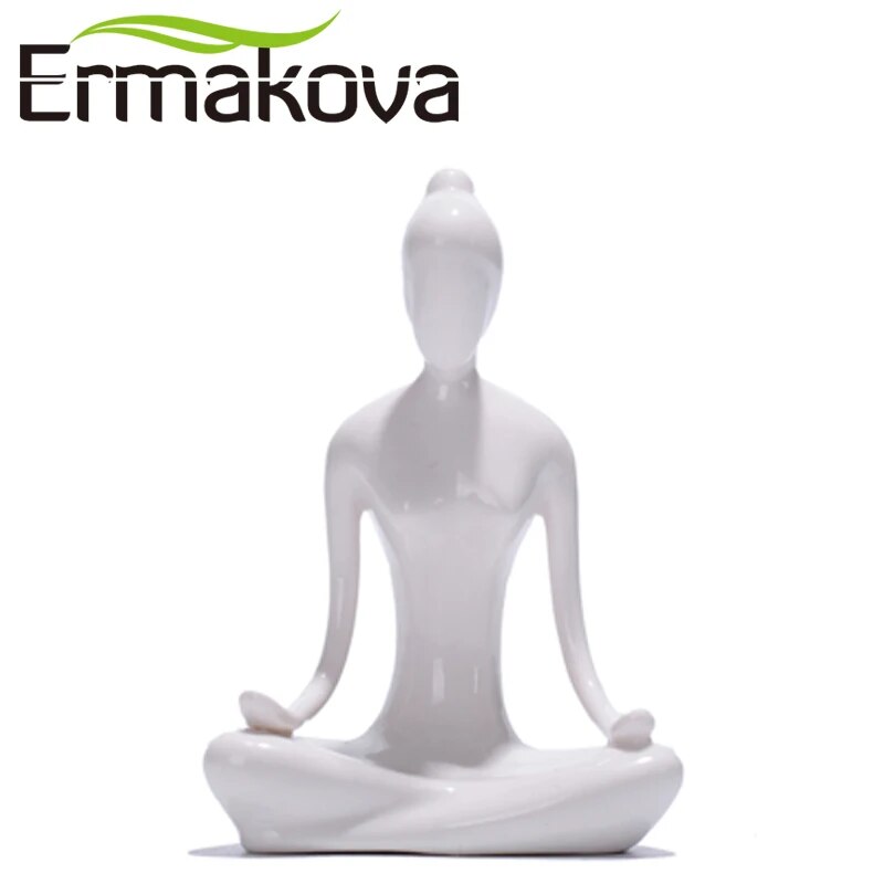 Statuette de Yoga en Céramique