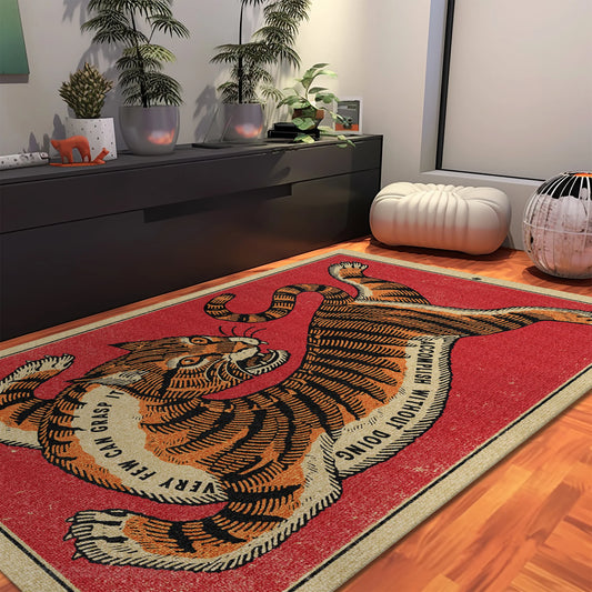 Tapis élégant tigre