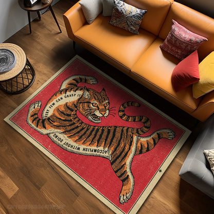 Tapis élégant tigre